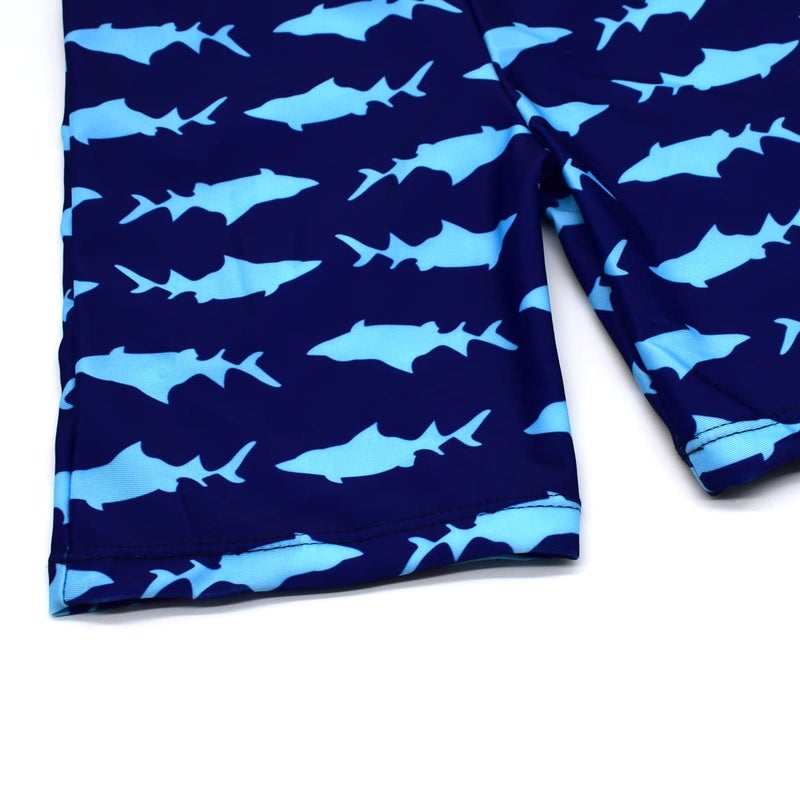 SINOLY Boys Two Piece Rash Guard Swimsuits Kids Long Sleeve Sunsuit Swimwear Sets 6T - Image 5